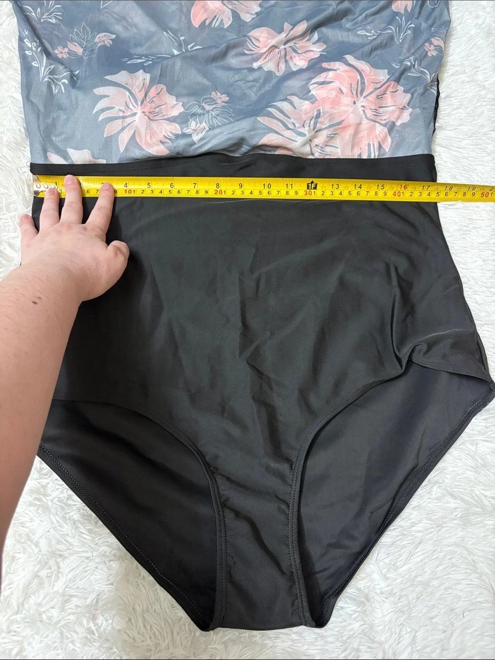 NEW Zando Floral One Piece Swim Dress Mesh Size XXL